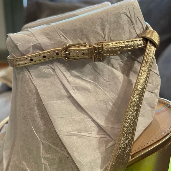 Sam Edelman Kia Block Heel Sandal, GOLD - Picture 8 of 11